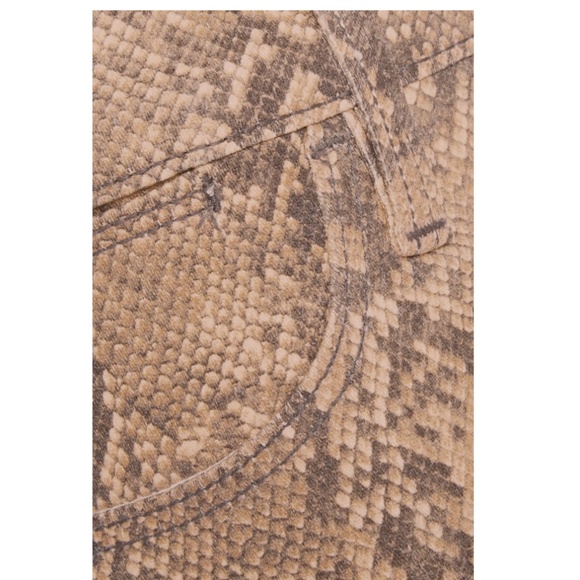 FRAME Python snake print skinny crop high rise pants - Picture 12 of 13